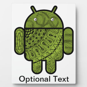 Pancho Doodle Character voor de Android™-robot Fotoplaat