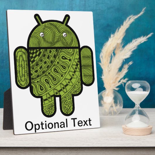 Pancho Doodle Character voor de Android™-robot Fotoplaat (Zijkant)