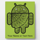 Pancho Doodle Character voor de Android™-robot Fotoplaat (Voorkant)