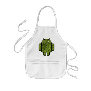 Pancho Doodle Character voor de Android™-robot Kinder Schort
