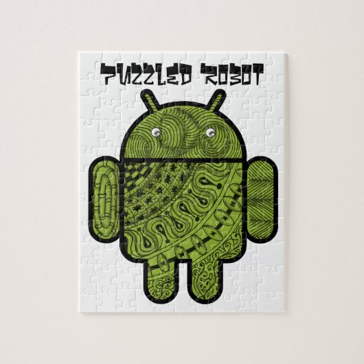 Pancho Doodle Character voor de Android™-robot Legpuzzel (Verticaal)