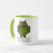 Pancho Doodle Character voor de Android™-robot Mok (Voorkant links)