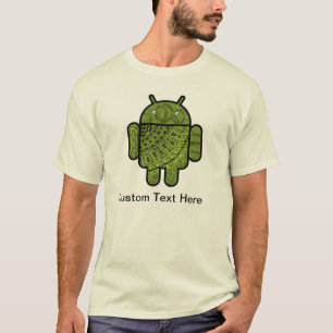 Pancho Doodle Character voor de Android™-robot T-shirt