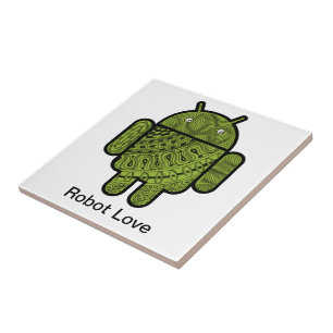 Pancho Doodle Character voor de Android™-robot Tegeltje