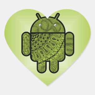 Pancho Doodle voor Android™ Hart Sticker