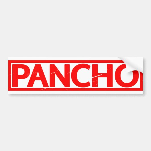 Pancho Stamp Bumpersticker (Voorkant)