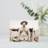Pancho Villa met bandoliers Briefkaart (Staand voorkant)