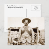 Pancho Villa met bandoliers Briefkaart (Voorkant / Achterkant)