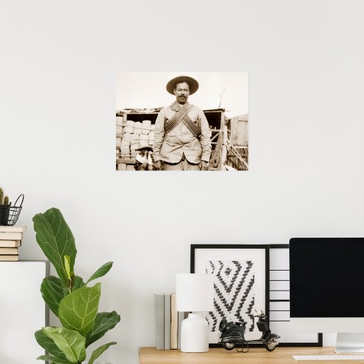 Pancho Villa met bandoliers Poster (Thuiskantoor)