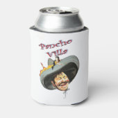 Pancho Villa 🔥 Mexicaanse held Algemeen Blikjeskoeler (Blikje Achterkant)