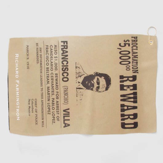 Pancho Villa 🔥 Mexicaanse held Algemeen Golfhanddoek (Horizontaal)