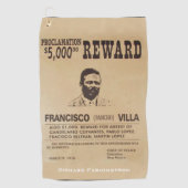 Pancho Villa 🔥 Mexicaanse held Algemeen Golfhanddoek (Voorkant)