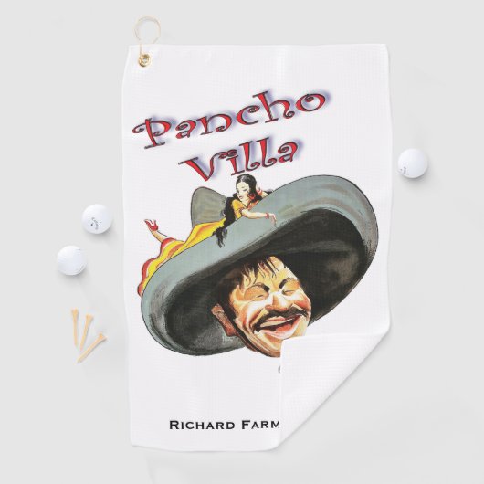 Pancho Villa 🔥 Mexicaanse held Algemeen Golfhanddoek (Insitu)