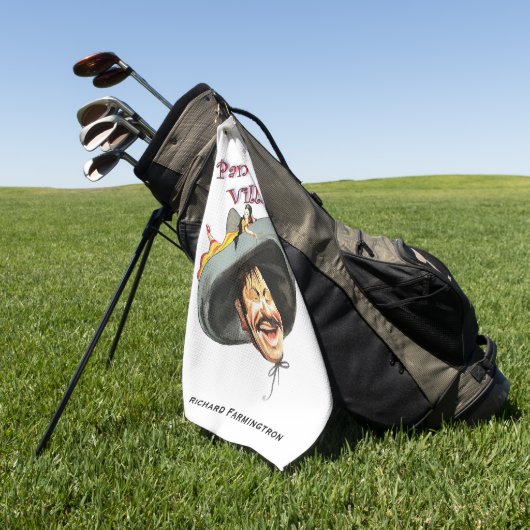 Pancho Villa 🔥 Mexicaanse held Algemeen Golfhanddoek (Groen)