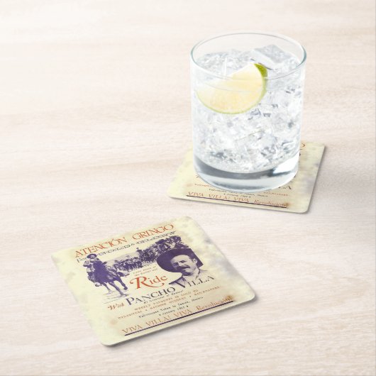 Pancho Villa 🔥 Mexicaanse held Algemeen Kartonnen Onderzetters (Insitu)