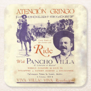 Pancho Villa 🔥 Mexicaanse held Algemeen Kartonnen Onderzetters