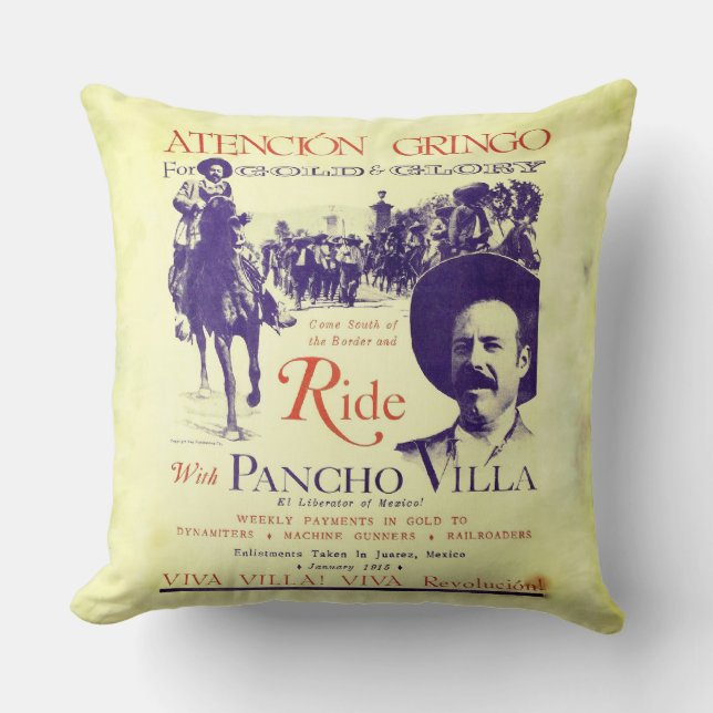 Pancho Villa 🔥 Mexicaanse held Algemeen Kussen (Voorkant)