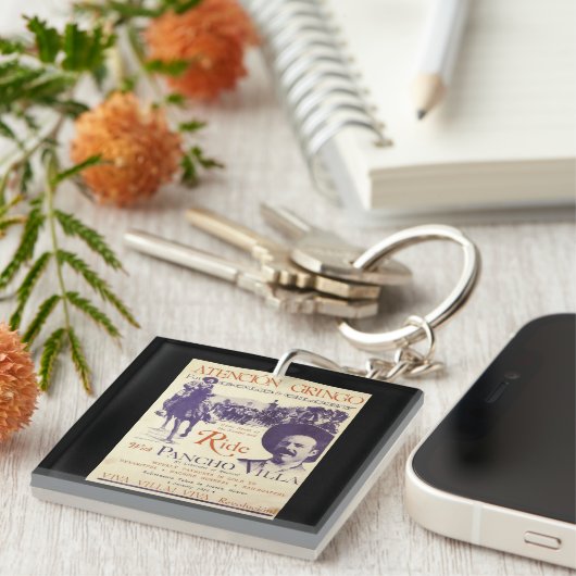 Pancho Villa 🔥 Mexicaanse held Algemeen Sleutelhanger (Voorkant Rechts)