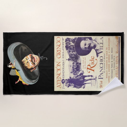 Pancho Villa 🔥 Mexicaanse held Algemeen Strandlaken (Voorkant)