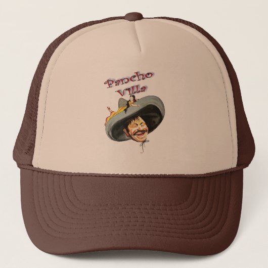 Pancho Villa 🔥 Mexicaanse held Algemeen Trucker Pet (Voorkant)