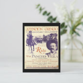 Pancho Villa 🔥 Mexicaanse Held Generaal Briefkaart (Staand voorkant)
