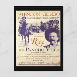 Pancho Villa 🔥 Mexicaanse Held Generaal Briefkaart