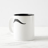 Pancho Villa Mustache Tweekleurige Koffiemok (Voorkant links)