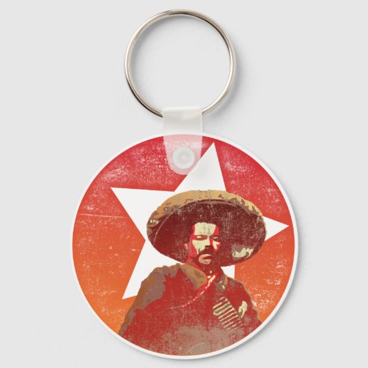 Pancho Villa  Red Star Sleutelhanger (Voorkant)