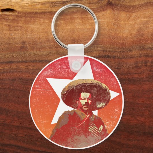 Pancho Villa  Red Star Sleutelhanger (Voorkant)