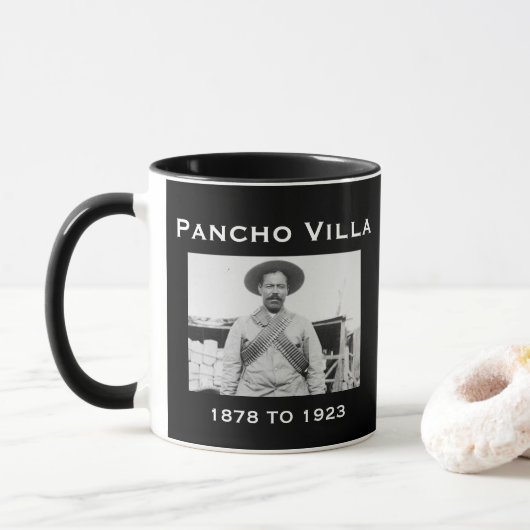 Pancho Villa uit Mexico Portret Mok (Met donut)