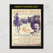 Pancho Villa Vaderdag 💣 Historische groet Feestdagenkaart (Voorkant)