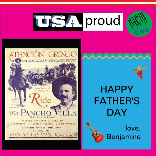 Pancho Villa Vaderdag 💥 Revolutionaire vader Kaart