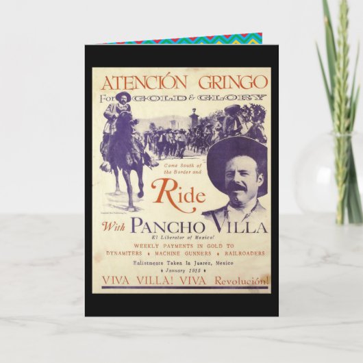 Pancho Villa Vaderdag 💥 Revolutionaire vader Kaart (Voorkant)