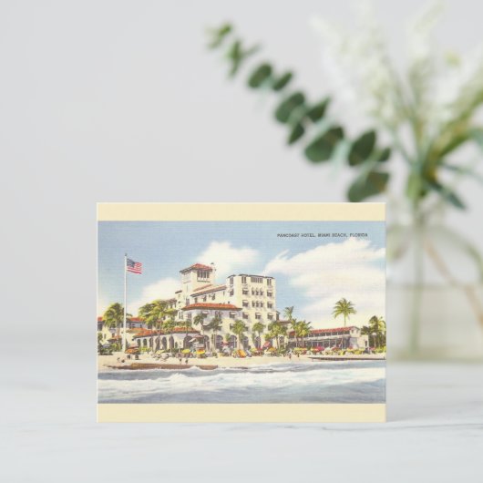  Pancocaat Hotel Miami Beach Briefkaart (Staand voorkant)