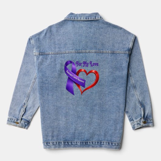 Pancreas Bewustzijns Denim Jas Jacket (Achterkant)