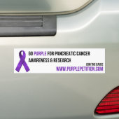 Pancreas Cancer Awareness Bumpersticker (Op auto)