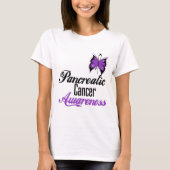 Pancreas Cancer Awareness Butterfly T-shirt (Voorkant)