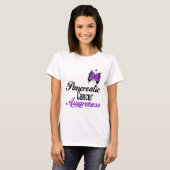 Pancreas Cancer Awareness Butterfly T-shirt (Voorkant volledig)