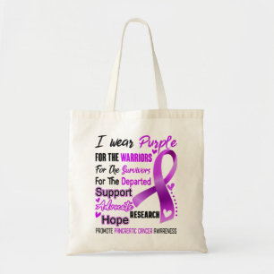 Pancreas Cancer Awareness Month Ribbon Giften Tote Bag