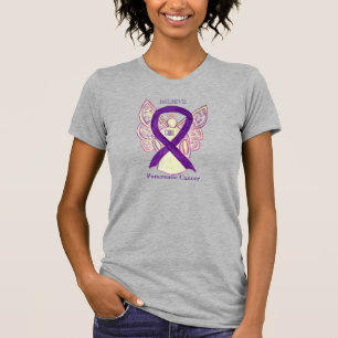 Pancreas Cancer Awareness Ribbon Angel Shirt