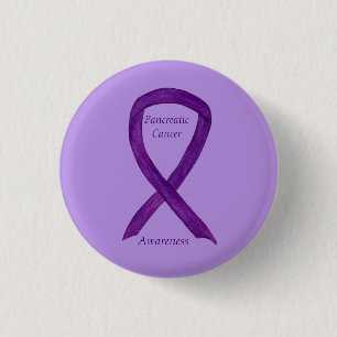 Pancreas Cancer Awareness Ribbon Custom Art Pins Ronde Button 3,2 Cm