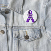 Pancreas Cancer Awareness Ribbon Pin Ronde Button 5,7 Cm (In situ)