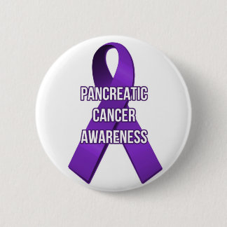 Pancreas Cancer Awareness Ribbon Pin Ronde Button 5,7 Cm