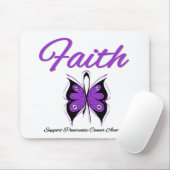 Pancreas Cancer Faith Butterfly Muismat (Met muis)