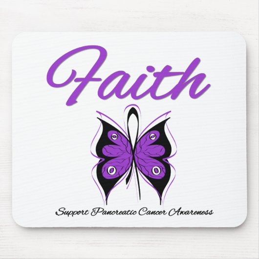 Pancreas Cancer Faith Butterfly Muismat (Voorkant)