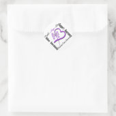 Pancreas Cancer Faith Hope Love Butterfly Ronde Sticker (Tas)
