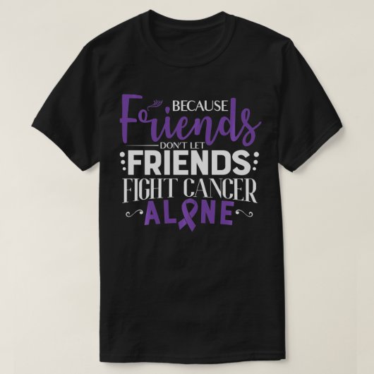 Pancreas Cancer Fight Cancer 2 T-shirt (Design voorkant)