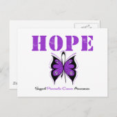 Pancreas Cancer Hope Butterfly Briefkaart (Voorkant / Achterkant)