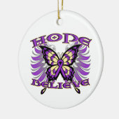 Pancreas Cancer Hope gelooft Butterfly Keramisch Ornament (Links)