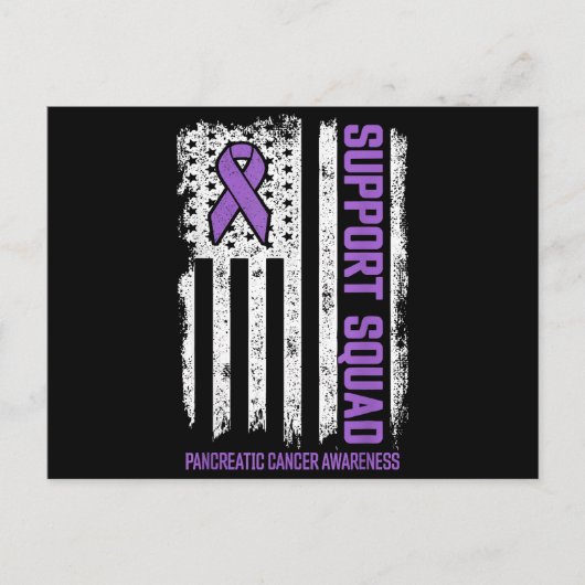 Pancreas Cancer Support Squad Pancreatic Cancer Briefkaart (Voorkant)